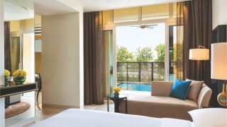 Garden View Suite Bedroom with plunge pool